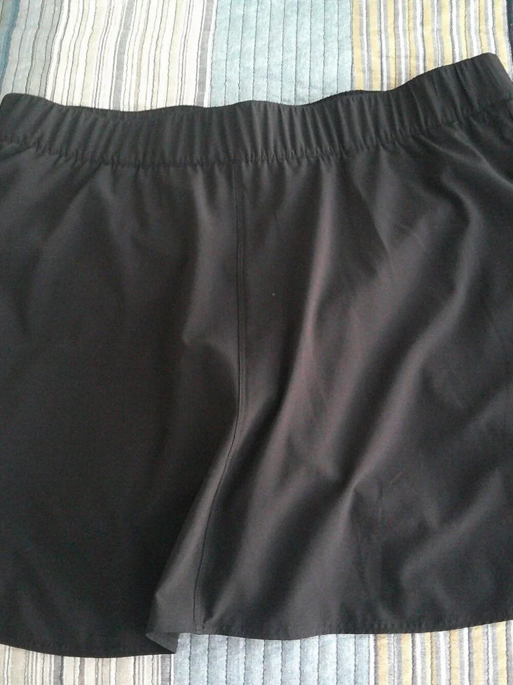 T By Talbots Black silky skort with Slit side pockets  Size XLP NWT